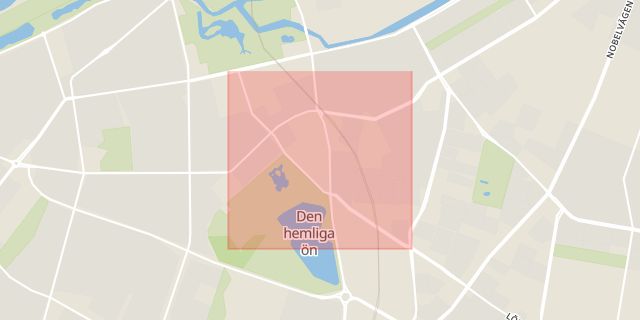 Karta som med röd fyrkant ramar in Carl Gustafs Väg, Malmö, Skåne län