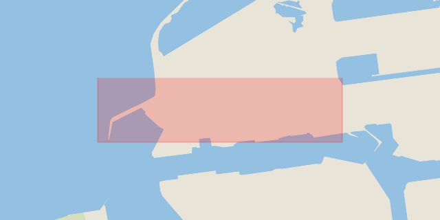 Karta som med röd fyrkant ramar in Norra Hamnen, Lappögatan, Malmö, Skåne län
