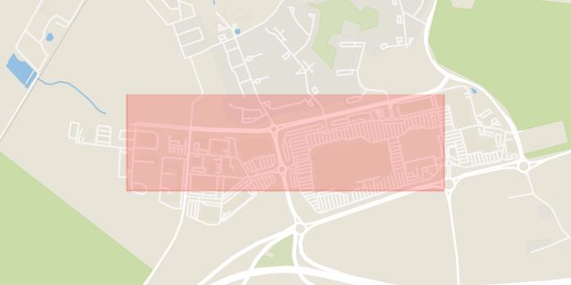 Karta som med röd fyrkant ramar in Marknadsvägen, Helsingborg, Skåne län