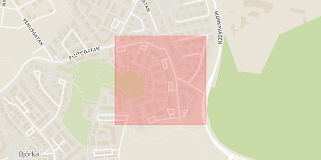 Karta som med röd fyrkant ramar in Ödåkra, Yrvädersgatan, Helsingborg, Skåne län