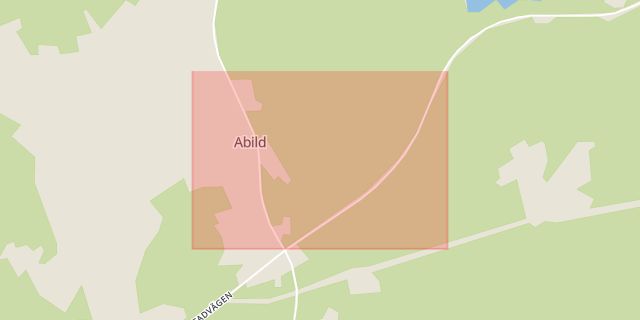 Karta som med röd fyrkant ramar in Abild, Falkenberg, Hallands län
