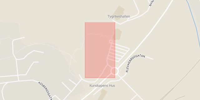 Karta som med röd fyrkant ramar in Maja, Marks Gymnasieskola, Marks Kommun, Skene, Kinna, Mark, Västra Götalands län