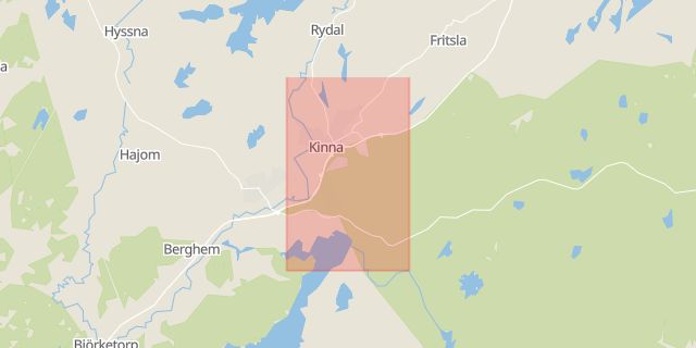 Karta som med röd fyrkant ramar in Örby, Mark, Västra Götalands län