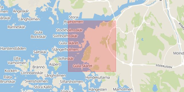 Karta som med röd fyrkant ramar in Älvsborg, Västra Götalands län
