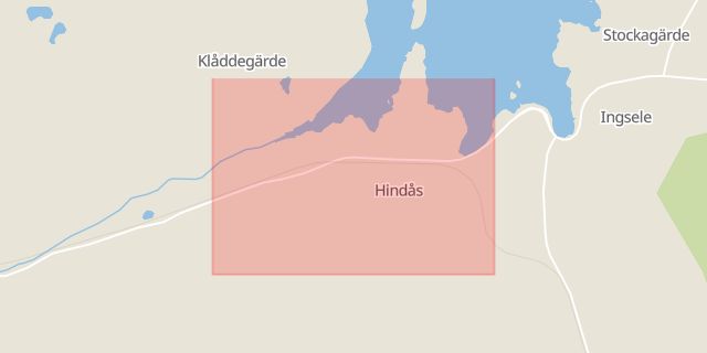 Karta som med röd fyrkant ramar in Götaland, Hindås Station, Göteborg, Hjällbo, Sahlgrenska Sjukhuset, Västra götalands län, Västra Götalands län