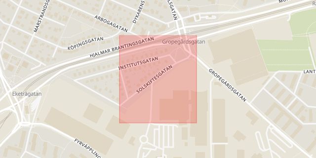 Karta som med röd fyrkant ramar in Götaland, Göteborg, Solskiftesgatan, Mariestad, Bengtsfors, Centrumvägen, Västra götalands län, Västra Götalands län