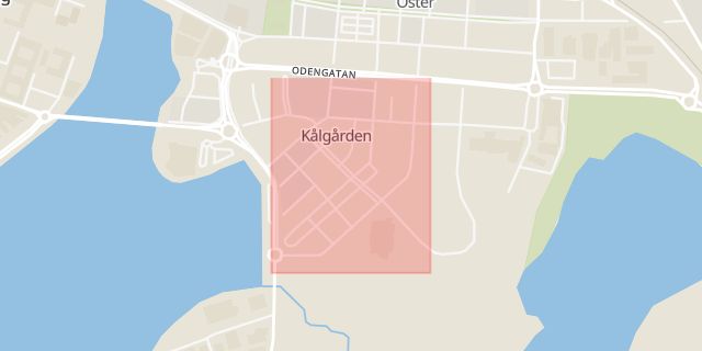 Karta som med röd fyrkant ramar in Bankeryd, Jönköping, Vaggeryd, Stenhuggargatan, Jönköpings län
