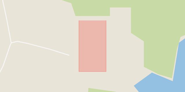 Karta som med röd fyrkant ramar in Hovby, Kisa, Kinda, Östergötlands län