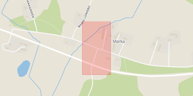 Karta som med röd fyrkant ramar in Marka, Falköping, Västra Götalands län