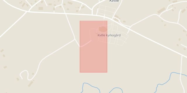 Karta som med röd fyrkant ramar in Kville, Tanum, Västra Götalands län