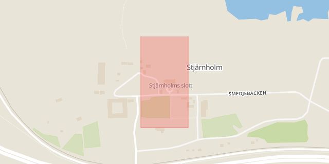 Karta som med röd fyrkant ramar in Nyköping, Stjärnholm, Oxelösund, Södermanlands län