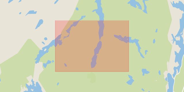 Karta som med röd fyrkant ramar in Sörsjö, Norrköping, Östergötlands län