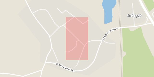 Karta som med röd fyrkant ramar in Strångsjö, Hävla, Katrineholm, Södermanlands län