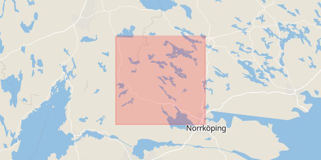 Karta som med röd fyrkant ramar in Finspångs Kommun, Finspång, Östergötlands län