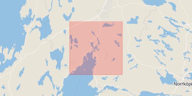 Karta som med röd fyrkant ramar in Stenkumla, Askersund, Örebro län