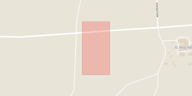Karta som med röd fyrkant ramar in Björka, Kumla, Örebro län