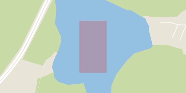 Karta som med röd fyrkant ramar in Aglasjön, Södertälje, Stockholms län
