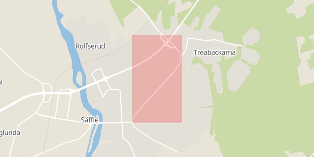 Karta som med röd fyrkant ramar in Karlstad, Säffle, Värmlands län