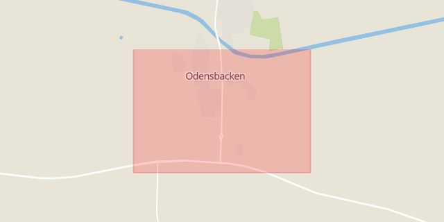 Karta som med röd fyrkant ramar in Odensbacken, Örebro, Örebro län