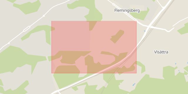 Karta som med röd fyrkant ramar in Alfred Nobels Allé, Huddinge, Stockholms län