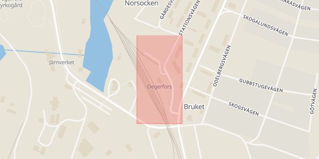 Karta som med röd fyrkant ramar in Värmlands, Örebro, Degerfors, Kristinehamn, Örebro län