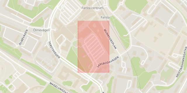 Karta som med röd fyrkant ramar in Storforsgränd, Stockholm, Stockholms län