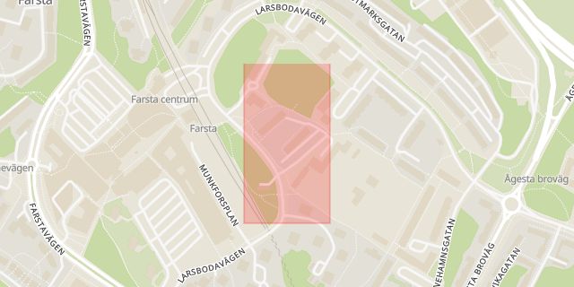 Karta som med röd fyrkant ramar in Torsbygatan, Stockholm, Stockholms län