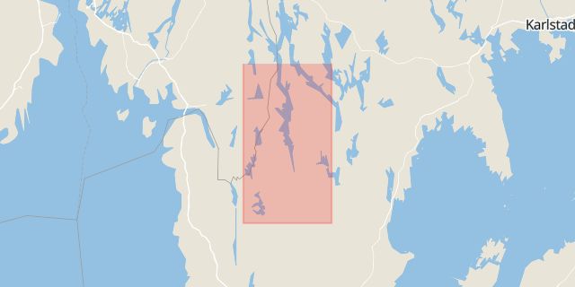Karta som med röd fyrkant ramar in Dals-Ed, Västra Götalands län