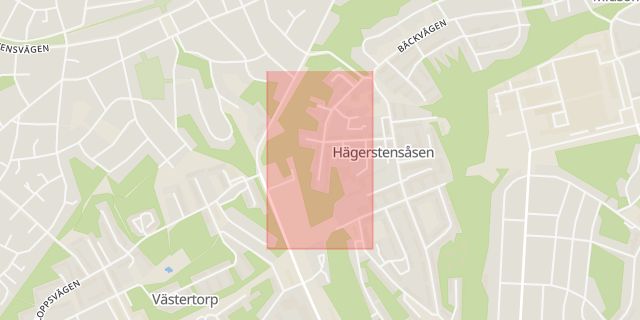 Karta som med röd fyrkant ramar in Valutavägen, Stockholm, Stockholms län