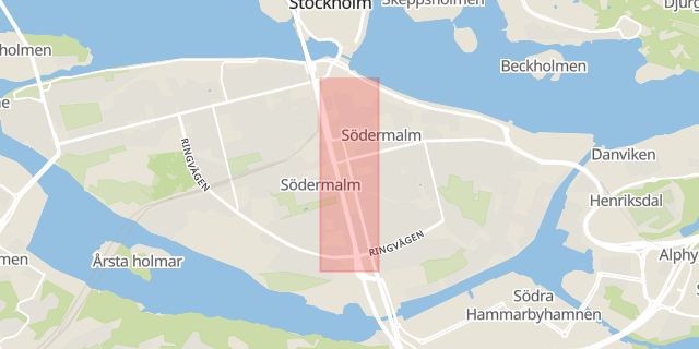 Karta som med röd fyrkant ramar in Götgatan, Södermalm, Stockholms Län, Stockholm, Stockholms län