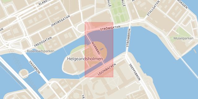 Karta som med röd fyrkant ramar in Södermalm, Spaden, Stockholm, Stockholms län