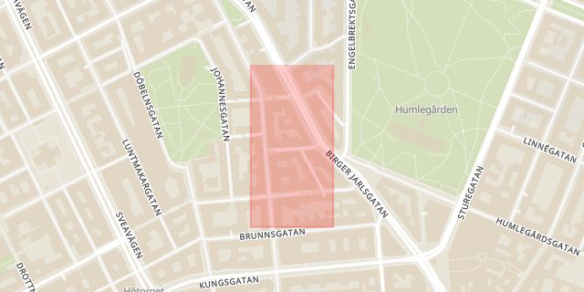 Karta som med röd fyrkant ramar in Snickarbacken, Vasastaden, Stockholm, Stockholms län