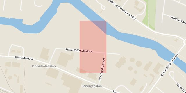 Karta som med röd fyrkant ramar in Eskilstuna, Strängnäs, Södermanlands län