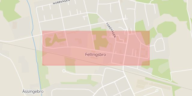 Karta som med röd fyrkant ramar in Hemmet, Örebro, Örebro län