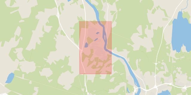 Karta som med röd fyrkant ramar in Skåre, Karlstad, Värmlands län