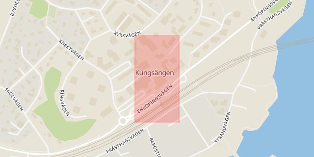 Karta som med röd fyrkant ramar in Kungsängen, Furuhällsplan, Upplands-bro, Stockholms län