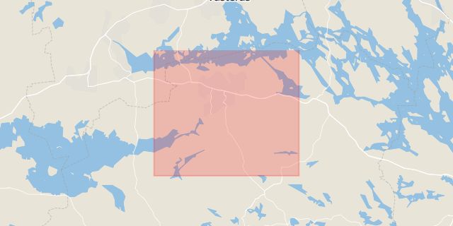 Karta som med röd fyrkant ramar in Eskilstuna, Kungsör