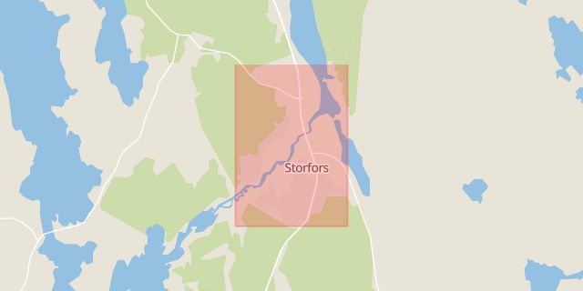 Karta som med röd fyrkant ramar in Storfors Kommun, Storfors, Värmlands län