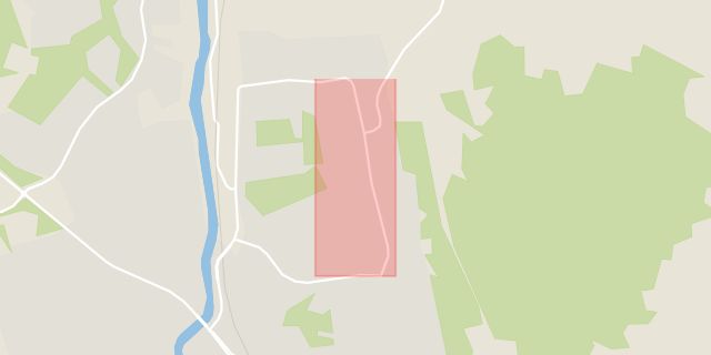 Karta som med röd fyrkant ramar in Björkhyttevägen, Haga, Lindesberg, Örebro län