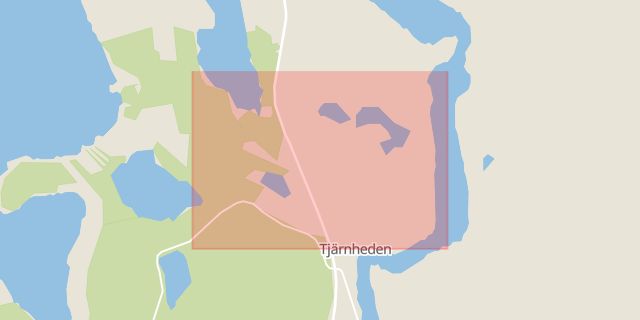 Karta som med röd fyrkant ramar in Tjärn, Butorp, Deje, Forshaga, Värmlands län