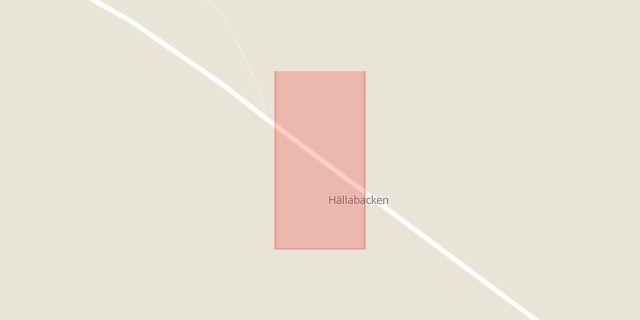 Karta som med röd fyrkant ramar in Hällabacken, Lindesberg, Örebro län