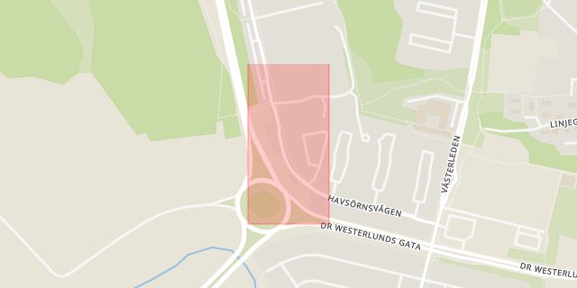 Karta som med röd fyrkant ramar in Bivråksgränd, Enköping, Uppsala län