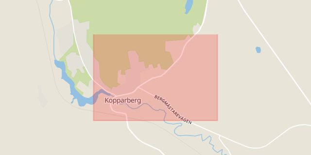 Karta som med röd fyrkant ramar in Ljusnarsberg, Örebro län