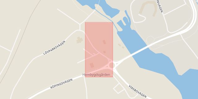 Karta som med röd fyrkant ramar in Rune Lindströms Väg, Hälla, Fagersta, Västmanlands län