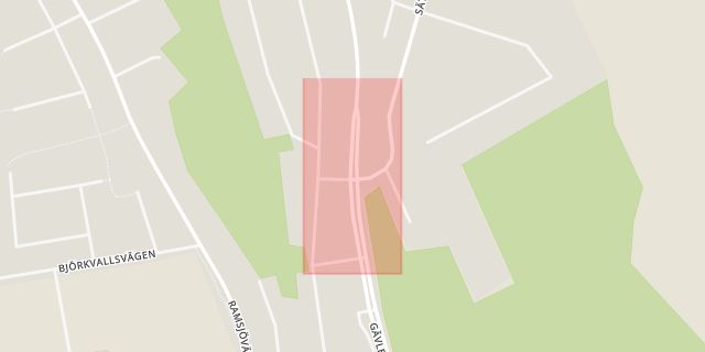 Karta som med röd fyrkant ramar in Björklinge, Uppsala, Tierp, Uppsala län