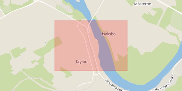 Karta som med röd fyrkant ramar in Krylbo, Stig, Avesta, Dalarnas län
