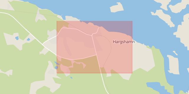 Karta som med röd fyrkant ramar in Alunda, Idrottsplatsen, Hargshamn, Öregrund, Gräsöfärjan, Österbybruk, Östhammar, Uppsala län