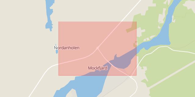 Karta som med röd fyrkant ramar in Mockfjärd, Gagnef, Dalarnas län