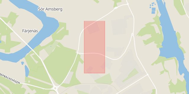 Karta som med röd fyrkant ramar in Ringargatan, Skördegatan, Borlänge, Dalarnas län
