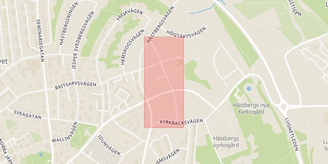 Karta som med röd fyrkant ramar in Blomstervägen, Morbygden, Helly Hansen, Falun, Dalarnas län